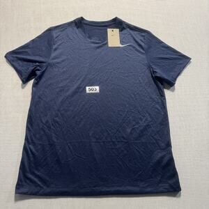 Nike Swoosh Tee Men Sz L Blue Brand New